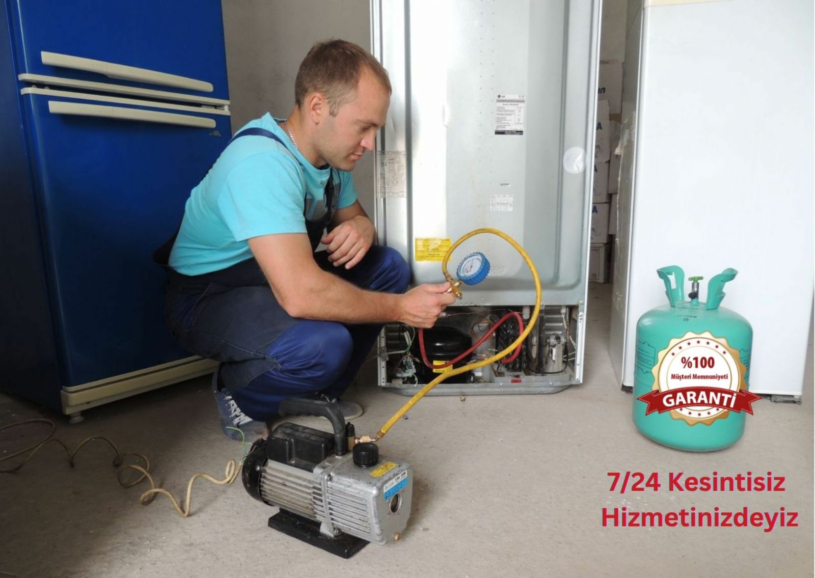 Menteşe Buzdolabı Gaz Dolumu 