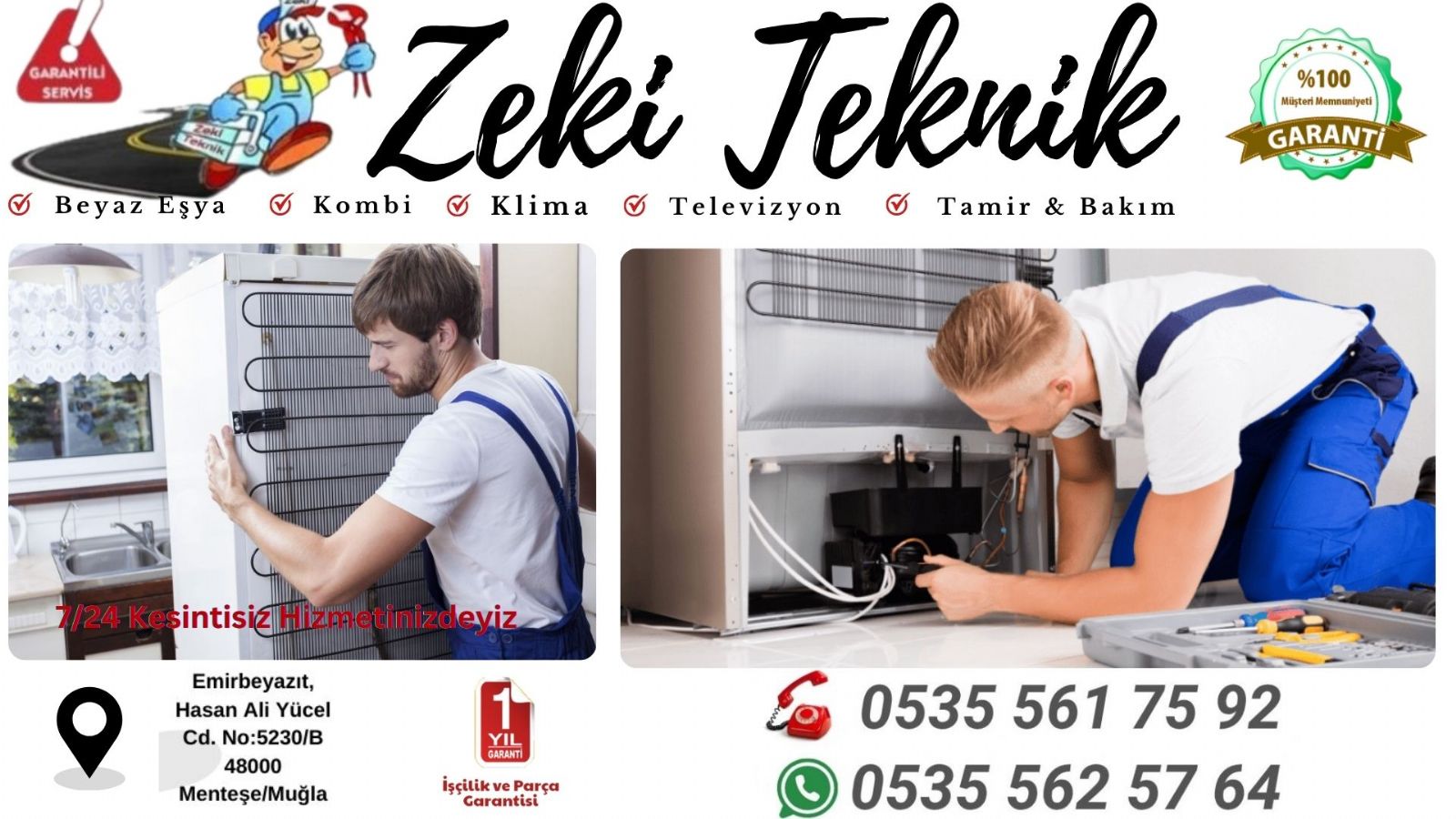 Menteşe Buzdolabı Tamircisi 